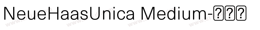 NeueHaasUnica Medium字体转换